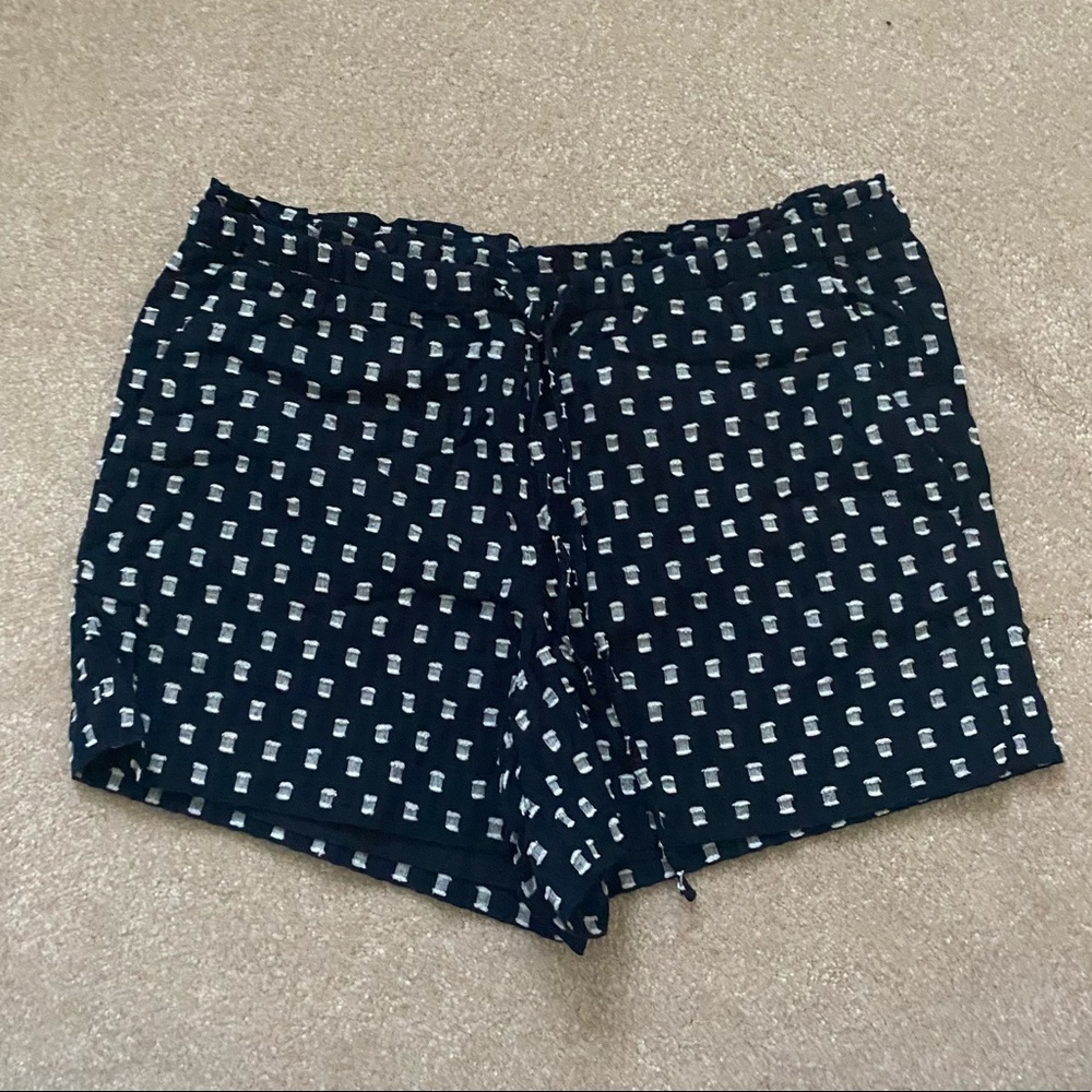 Loft navy blue with white squares shorts